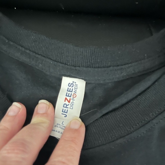 Jerzees Black Long Sleeve Shirt, Nostalgic 2021 Holiday - Picture 4 of 6